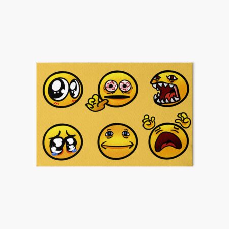 Sad cursed emoji Art Board Print for Sale by jenmish