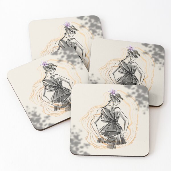 Item preview, Classy girl in purple flower designed and sold by andrasdesignssss.