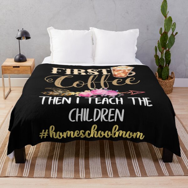 Item preview, Le café enseignent aux enfants le t-shirt de maman de Homeschool, cadeau de maman de Homeschool, cad designed and sold by DavidWard01.