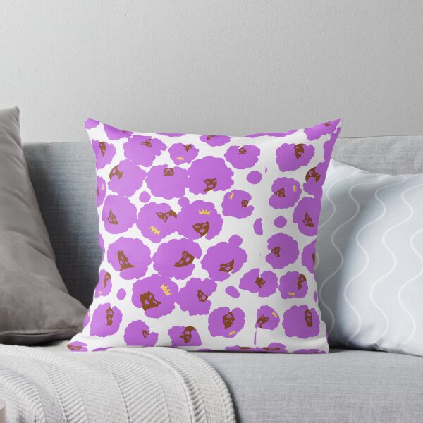 Item preview, lavender Afro purr print  designed and sold by akthecreator.