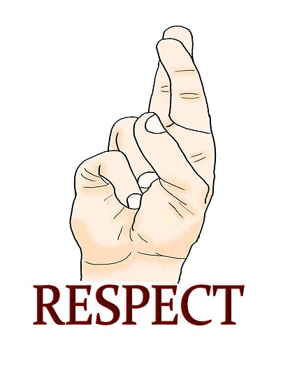 "Respect - In Sign Language" Poster by NicoleK-design | Redbubble