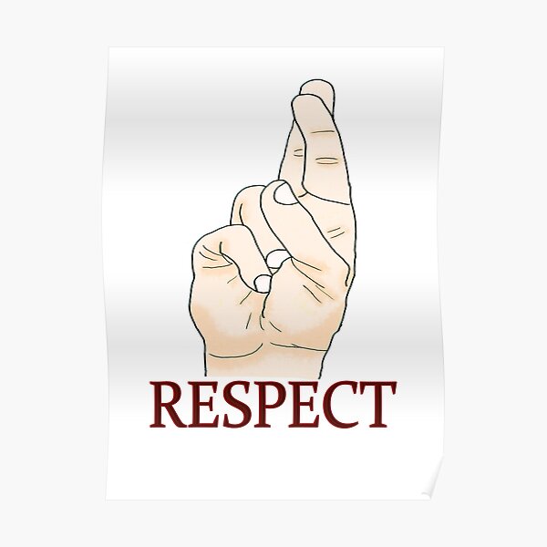 "Respect In Sign Language" Poster for Sale by NicoleKdesign Redbubble