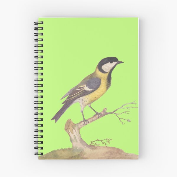Item preview, Great Titmouse Bird with lime green designed and sold by FlippinTurtles.