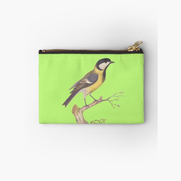 Item preview, Great Titmouse Bird with lime green designed and sold by FlippinTurtles.