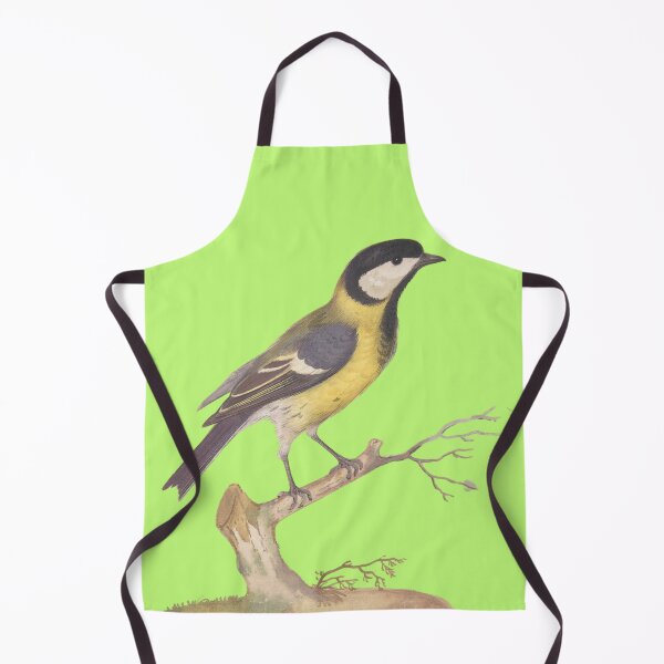Item preview, Great Titmouse Bird with lime green designed and sold by FlippinTurtles.