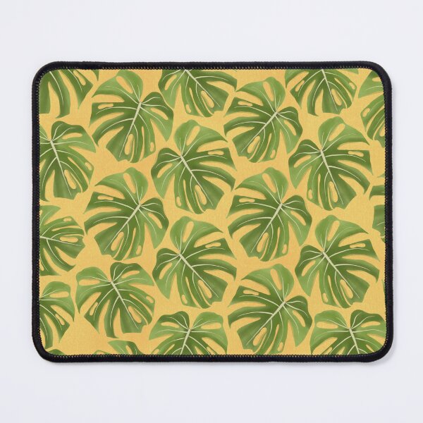 Item preview, Tropical leaves pattern - yellow and green  designed and sold by madamemorgane.