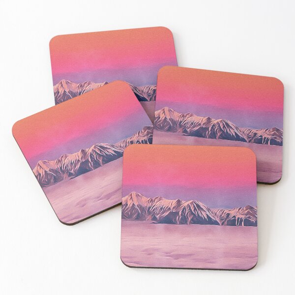 Item preview, Iceland Mountain Sunset Photo - Oil Painting designed and sold by Unaiza Khalid.
