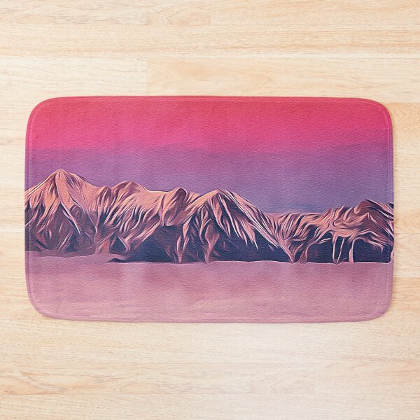 Item preview, Iceland Mountain Sunset Photo - Oil Painting designed and sold by Unaiza Khalid.