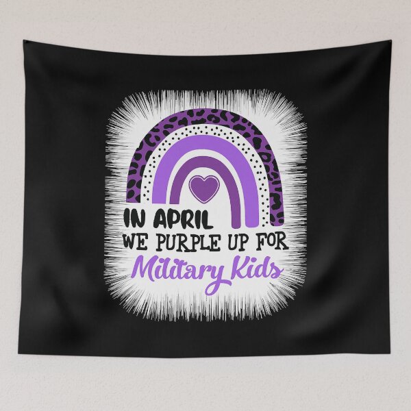 Item preview, In April We Purple Up For Military Kids Month Of The Military Child designed and sold by HaaChris-Artis.