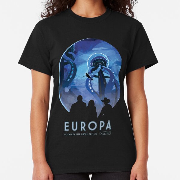 NASA JPL Space Tourism: Europa (8K resolution) Classic T-Shirt