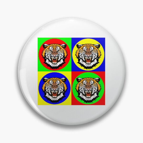Item preview, Beautiful Tiger Head Montage In Bright Colors designed and sold by CreativeCranium.