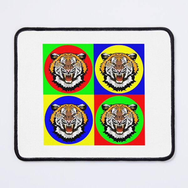 Item preview, Beautiful Tiger Head Montage In Bright Colors designed and sold by CreativeCranium.