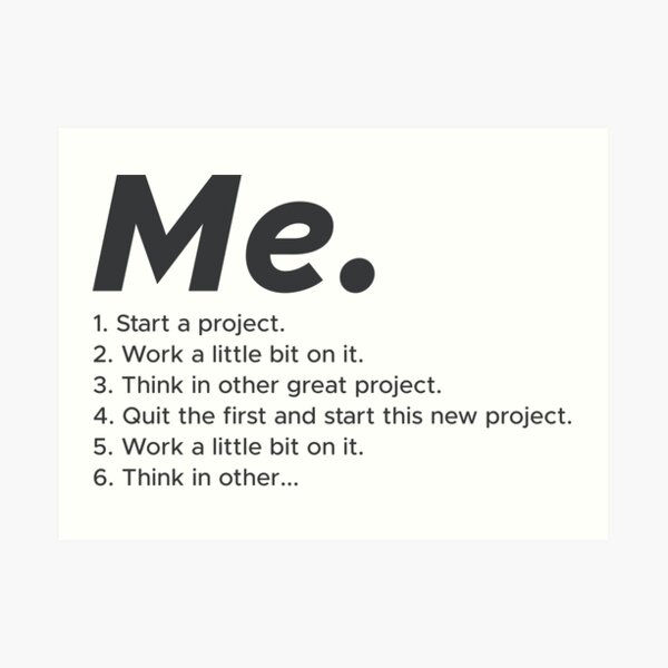 "The Project Process of Multipotentialite People" Art Print for Sale by ElevenLives Redbubble