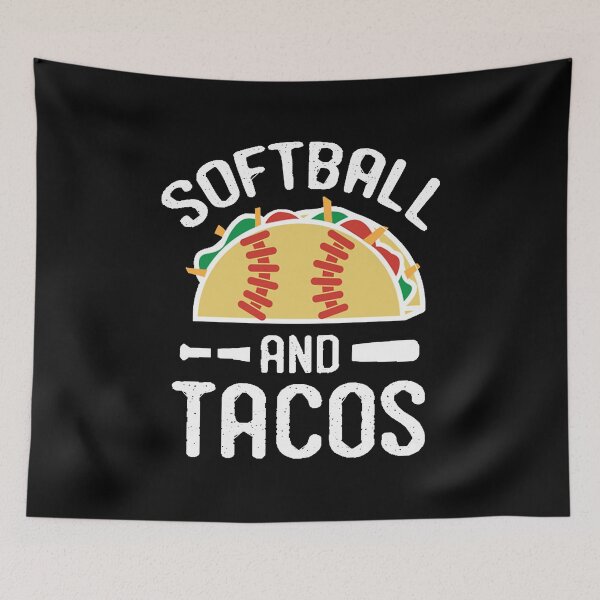 Item preview, Softball and Tacos - Funny Softball Shirt T-Shirt designed and sold by aMe4la90.
