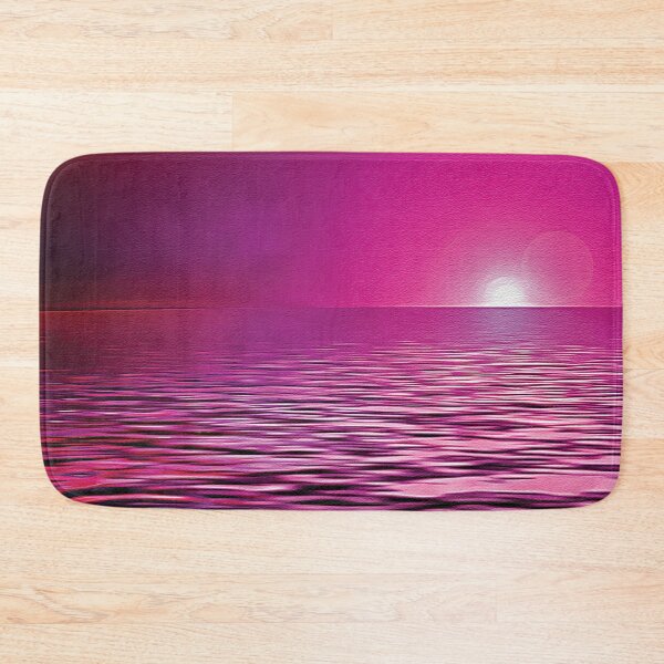 Item preview, Deep Pink Beach Sunset - Oil Painting designed and sold by Unaiza Khalid.