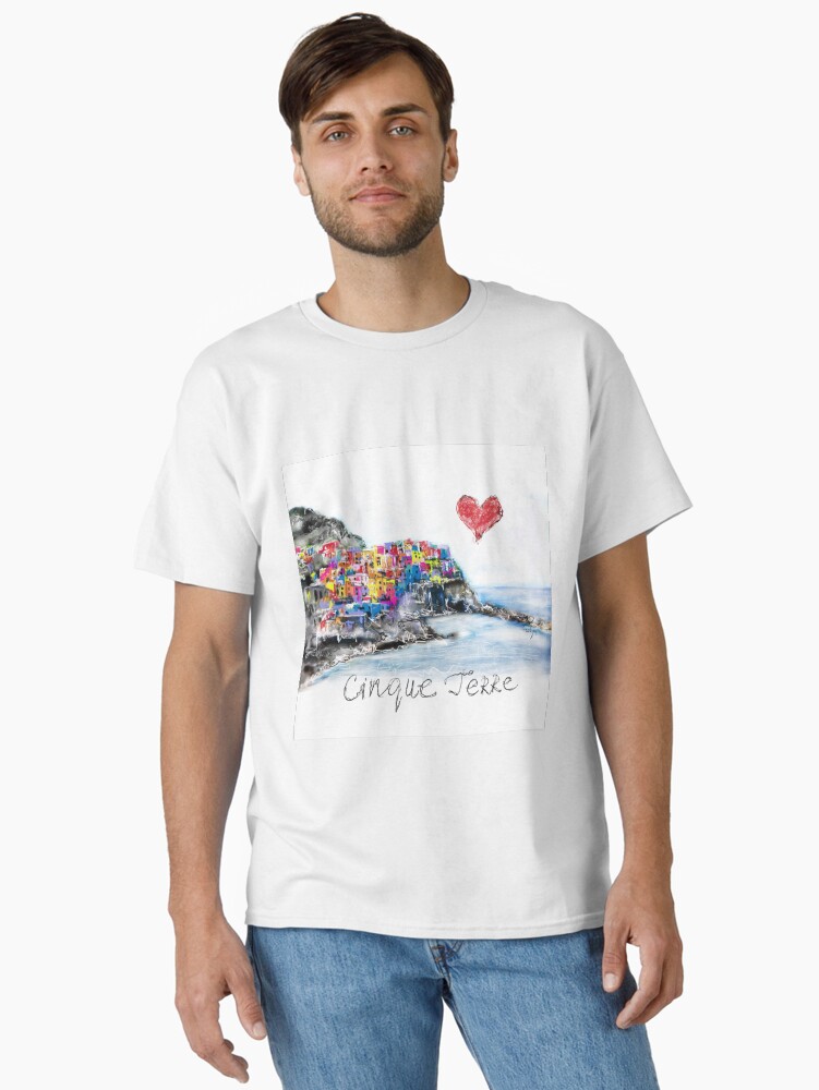 Thumbnail 2 of 7, Classic T-Shirt, I love Cinque Terre designed and sold by sladjana.