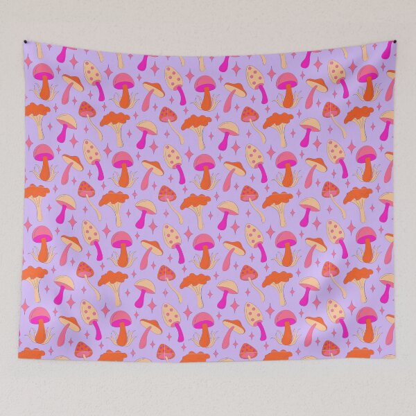 Item preview, Psychedelic Mushrooms (purple, pink and orange) designed and sold by forkmuddies.