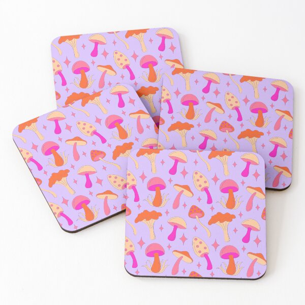 Item preview, Psychedelic Mushrooms (purple, pink and orange) designed and sold by forkmuddies.