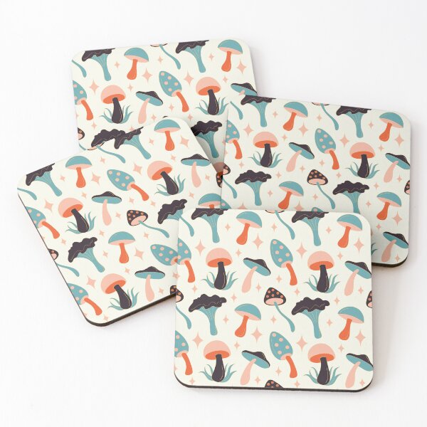Item preview, Psychedelic Mushrooms (white, blue and orange) designed and sold by forkmuddies.