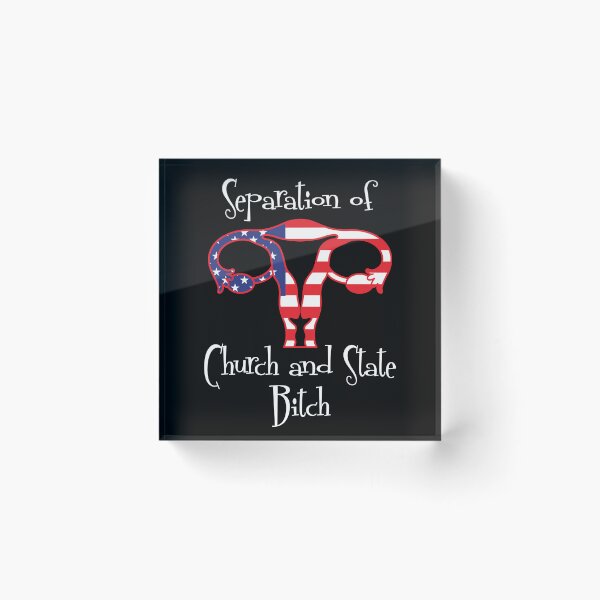 Item preview, Separation of Church and State Bitch Abortion Rights Uterus US Flag Feminist designed and sold by Ngan-Jasmine.
