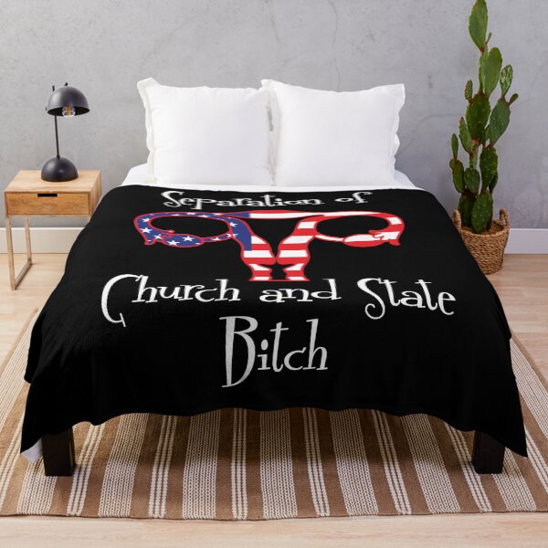 Item preview, Separation of Church and State Bitch Abortion Rights Uterus US Flag Feminist designed and sold by Ngan-Jasmine.