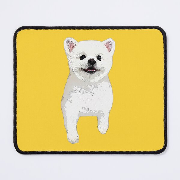 Item preview, Pomeranian White Cute Puppy Dog designed and sold by ElegantCat.