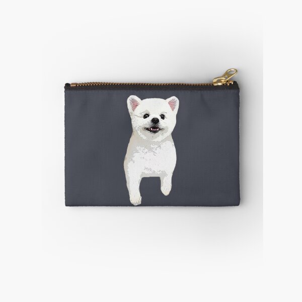 Item preview, Pomeranian White Cute Puppy Dog designed and sold by ElegantCat.