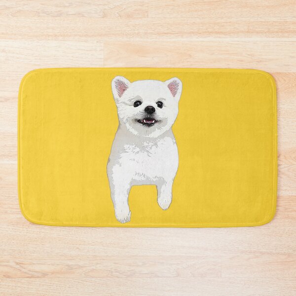 Item preview, Pomeranian White Cute Puppy Dog designed and sold by ElegantCat.