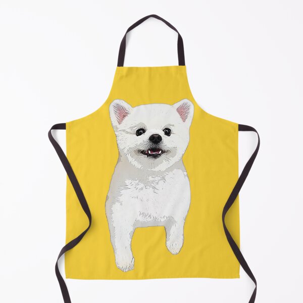 Item preview, Pomeranian White Cute Puppy Dog designed and sold by ElegantCat.