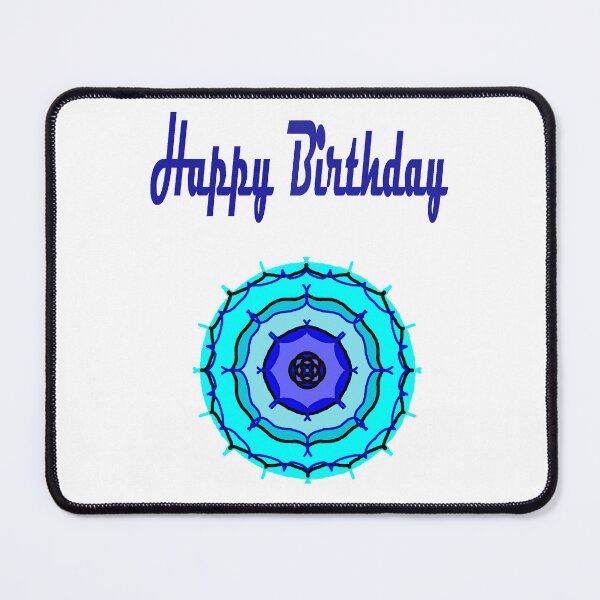Item preview, Happy Mirrorart Circle Birthday designed and sold by KazM.