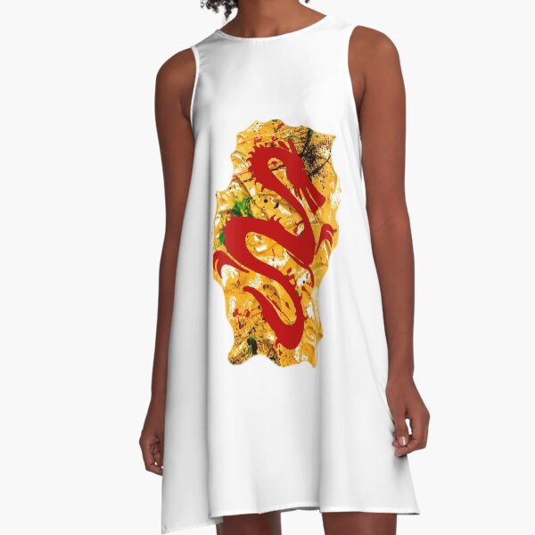 RED DRAGON A-Line Dress