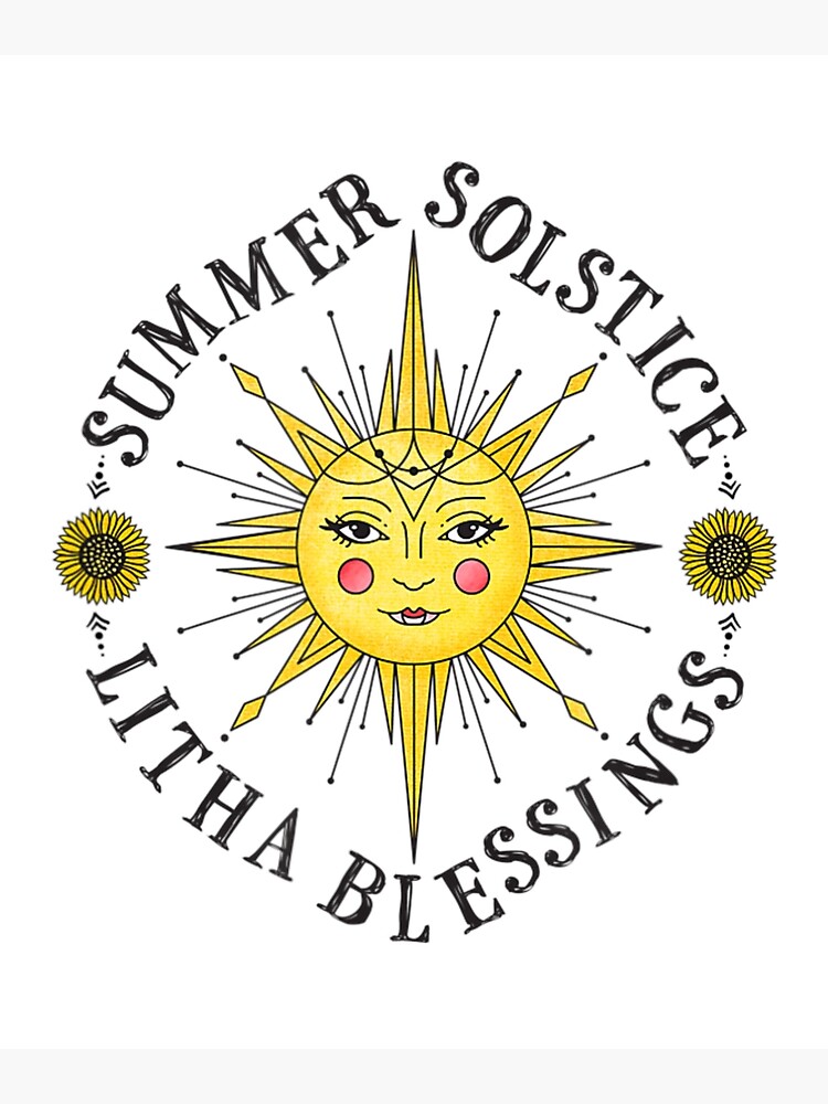 "Summer Solstice Litha Blessings Pagan Wicca Wiccan" Poster for Sale by