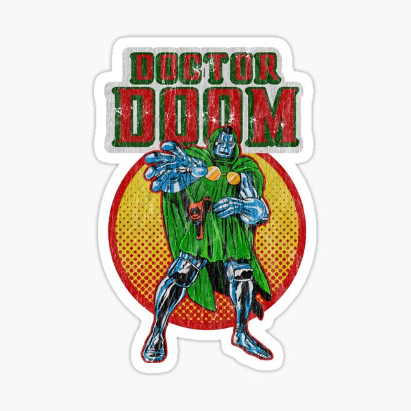Primitive x Marvel Dr. Doom Sticker 3.4 x 5 Silver Foil - CalStreets  BoarderLabs
