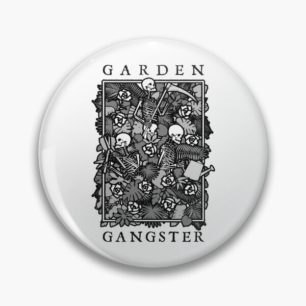 Item preview, Garden Gangster Funny Gardening Goth Skeleton Gardener designed and sold by GrandeDuc.