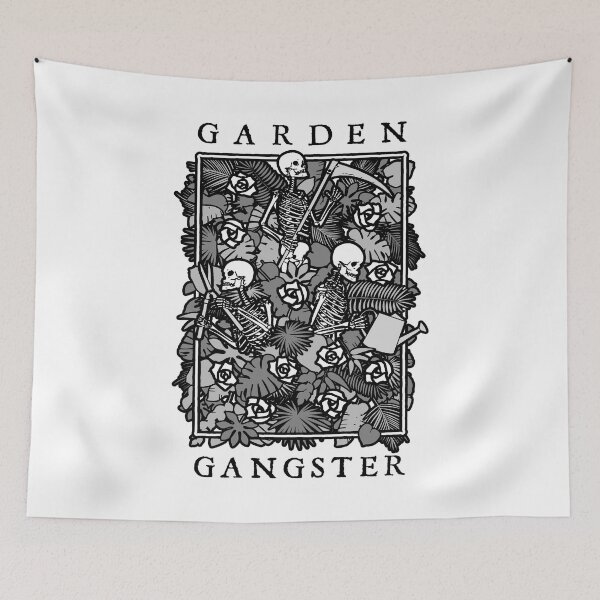 Item preview, Garden Gangster Funny Gardening Goth Skeleton Gardener designed and sold by GrandeDuc.