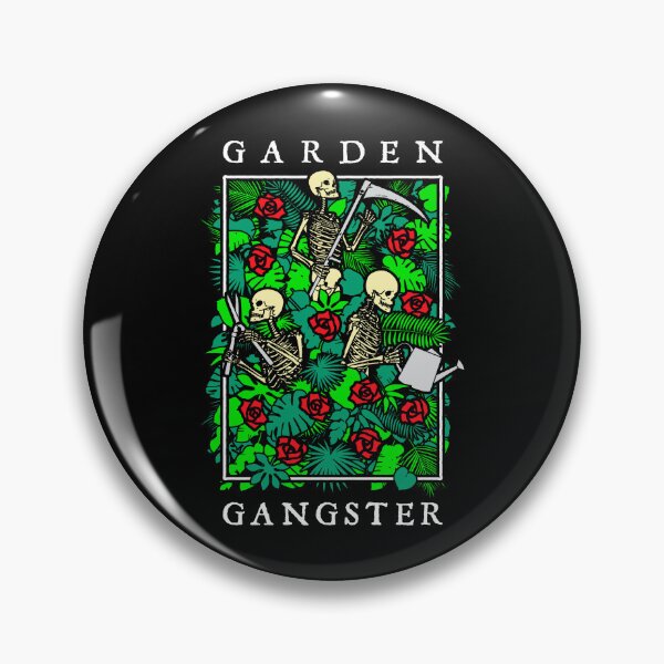 Item preview, Garden Gangster Funny Gardening Goth Skeleton Gardener designed and sold by GrandeDuc.