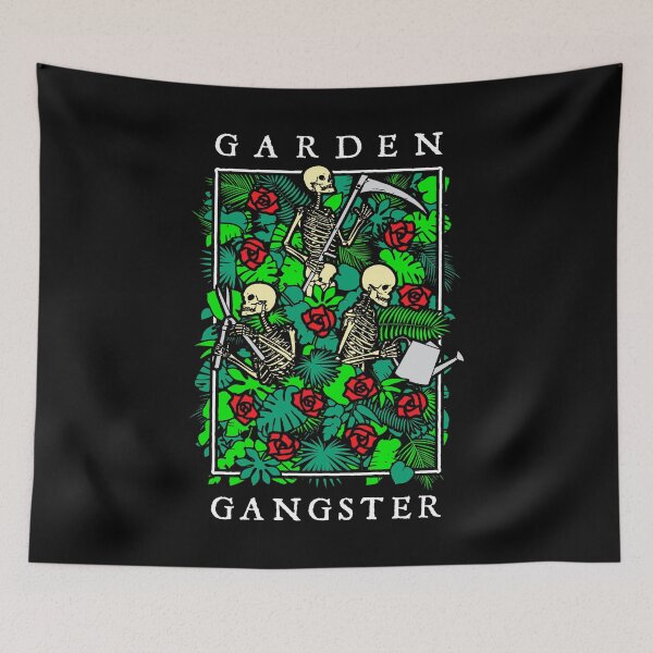Item preview, Garden Gangster Funny Gardening Goth Skeleton Gardener designed and sold by GrandeDuc.