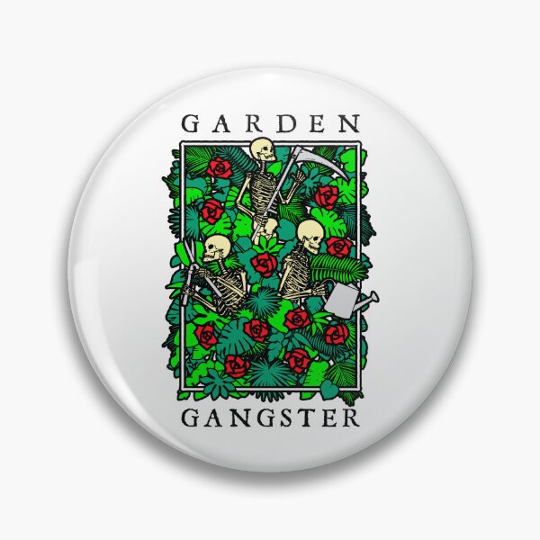 Item preview, Garden Gangster Funny Gardening Goth Skeleton Gardener designed and sold by GrandeDuc.