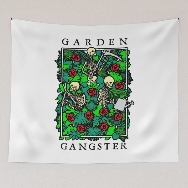 Item preview, Garden Gangster Funny Gardening Goth Skeleton Gardener designed and sold by GrandeDuc.