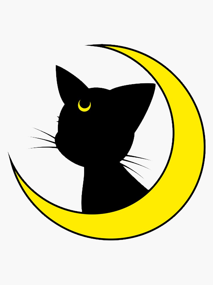 "Luna Cat" Sticker for Sale by AnimeLov3rs Redbubble