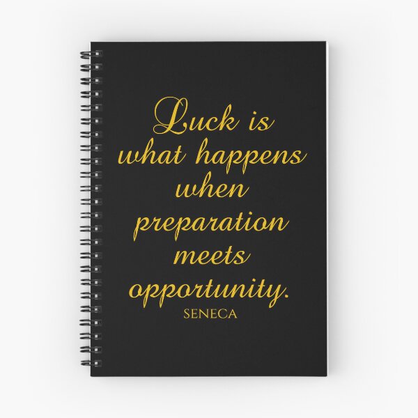 Item preview, Seneca Quotes - Luck Is What Happens When Preparation Meets Opportunity designed and sold by PhiloJourney.