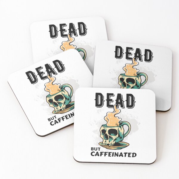 Item preview, Dead But Caffeinated- Skeleton designed and sold by Anxatzi.