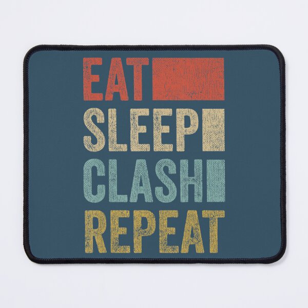 Item preview, Eat Sleep Clash Repeat Vintage Gaming Clan Retro Clash designed and sold by FuiFoiw.
