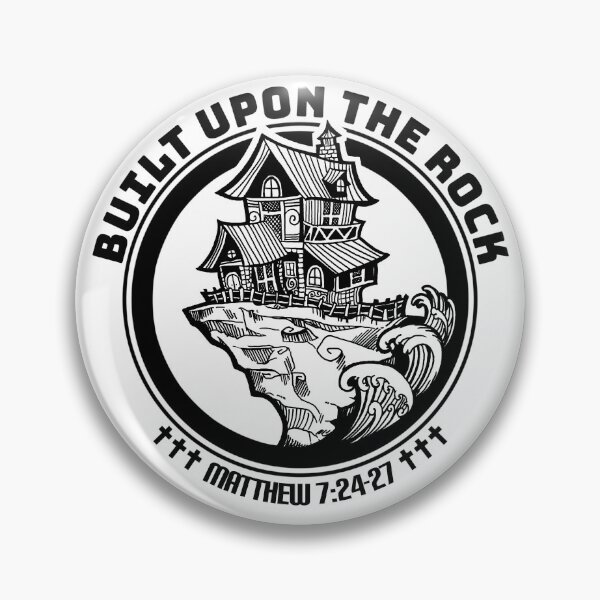 Item preview, House Built Upon the Rock, Jesus the Solid Rock Matthew 7:24-27 designed and sold by Wear-Christ.