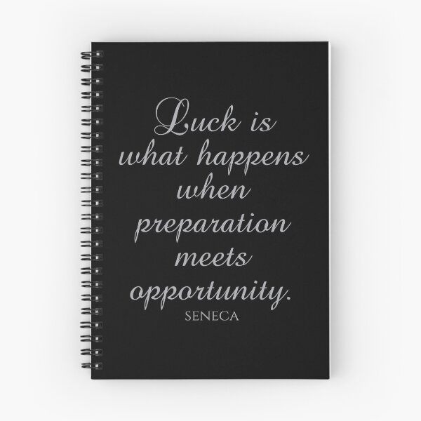 Item preview, Seneca Quotes - Luck Is What Happens When Preparation Meets Opportunity designed and sold by PhiloJourney.