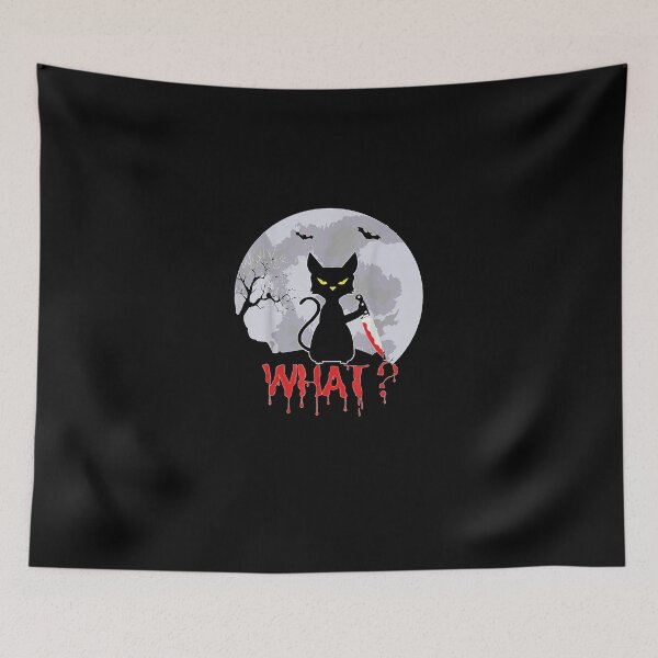 Item preview, Murderous Cat With Knife Cat What Halloween designed and sold by feighsatard.