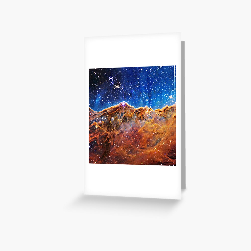 "Cosmic cliffs First image of James b space telescope" Greeting Card for Sale by ThemeBros