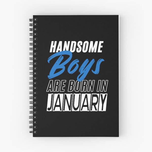 Item preview, Handsome Boys Are Born In January Funny Birthday Quote designed and sold by BK-Fishing.