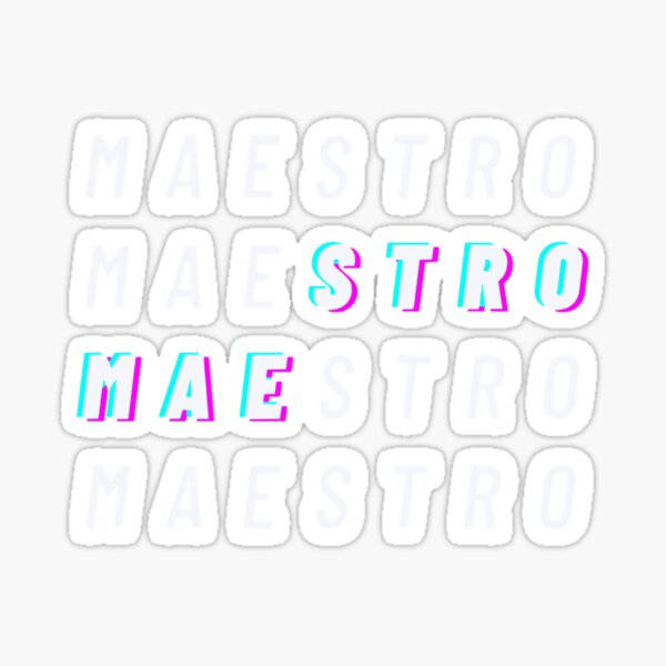 Maestro Stromae Arcade Distorsion Sticker