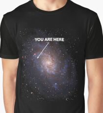 You Are Here Universe Galaxy Graphic T-Shirt